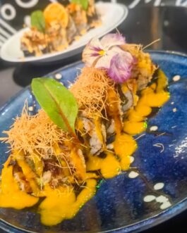 F2 Tempura-Ebi-Futomaki (5 Stück)