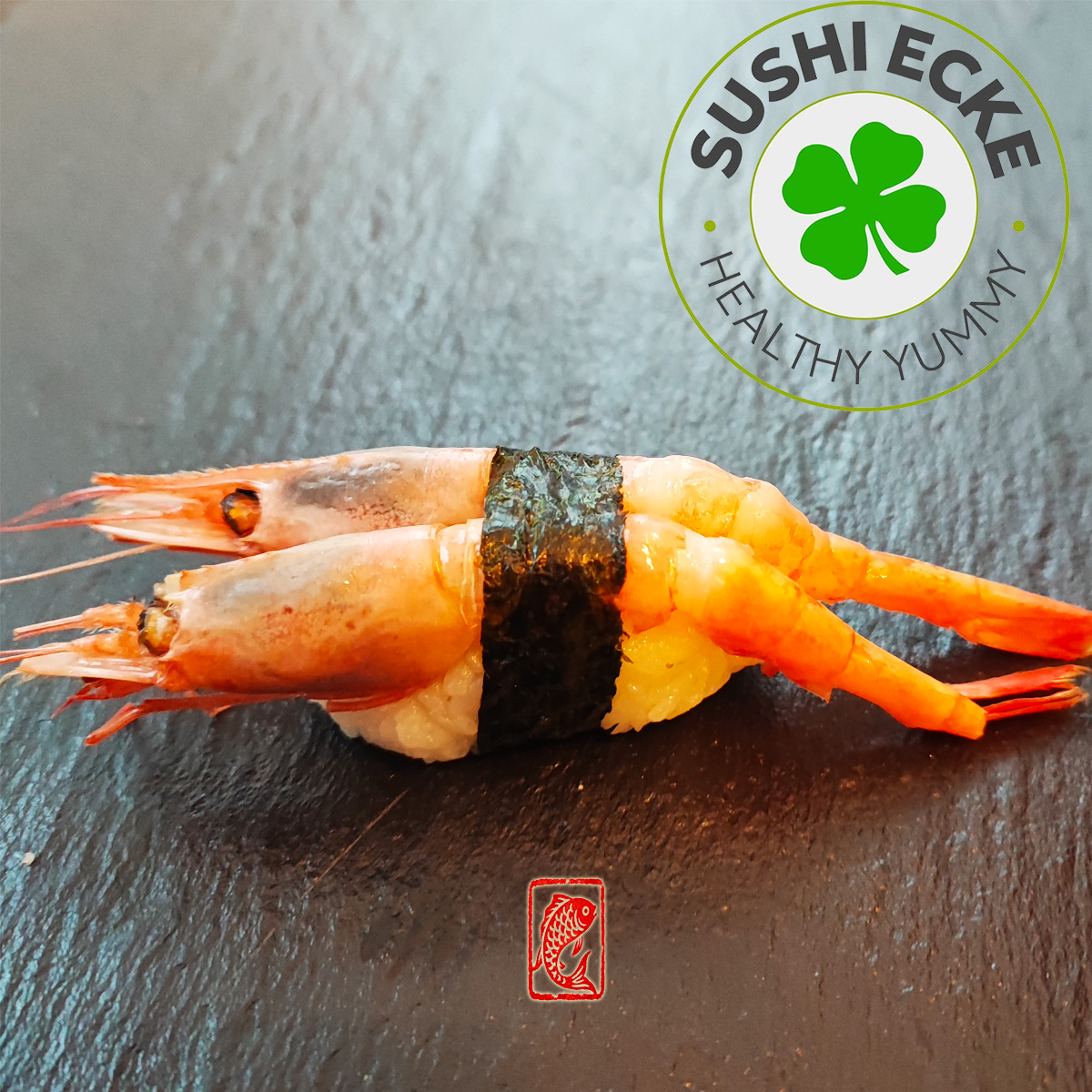 n5 amaebi nigiri (2 stück)