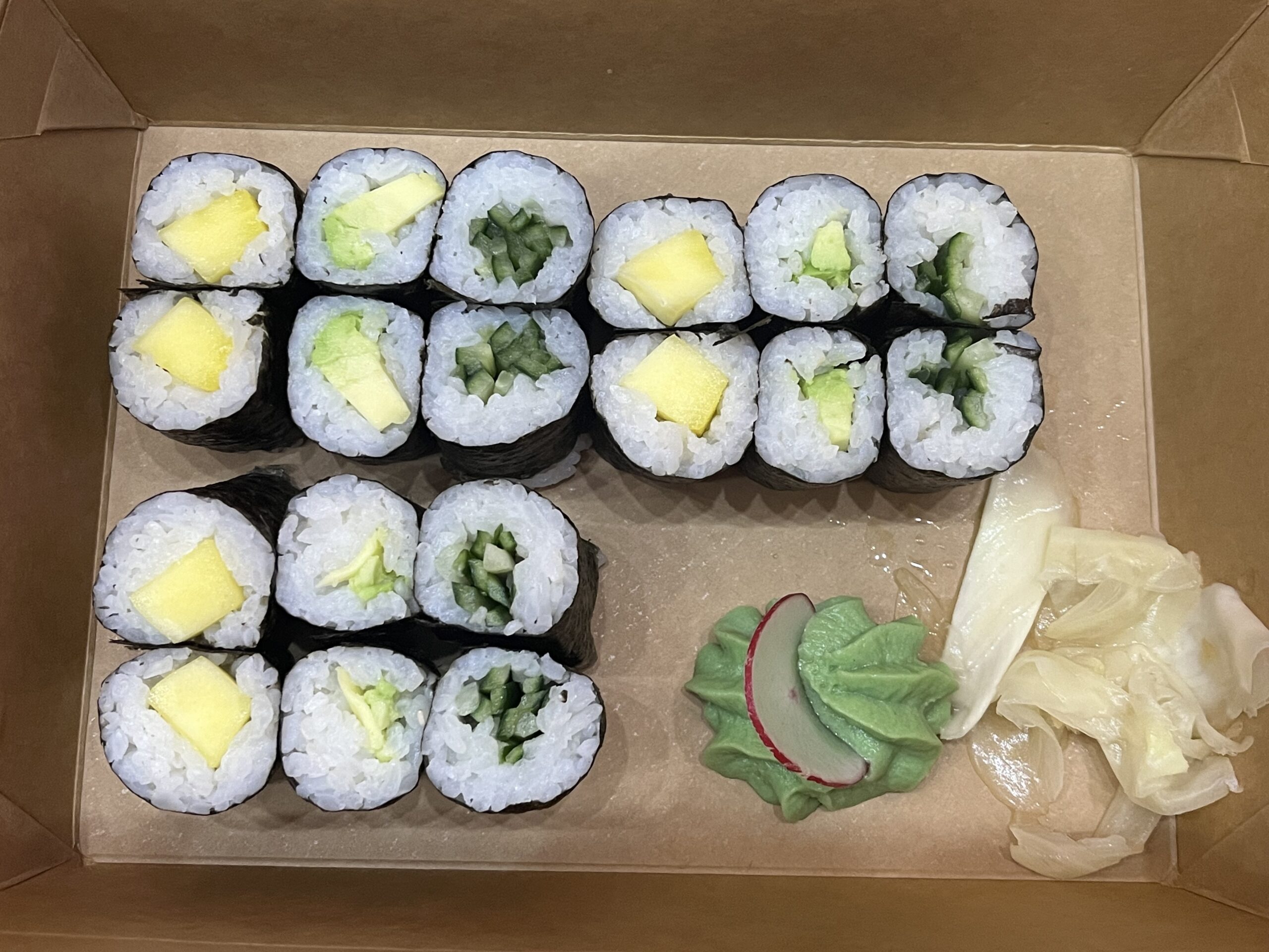 l3 veggie sushi box